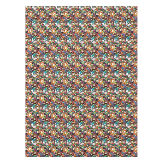 Cartoon Harry Potter Character Toss Pattern Tafelkleed (Voorkant)