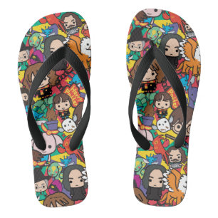 Cartoon Harry Potter Character Toss Pattern Teenslippers