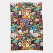 Cartoon Harry Potter Character Toss Pattern Theedoek (Verticaal)