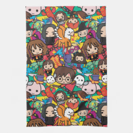 Cartoon Harry Potter Character Toss Pattern Theedoek