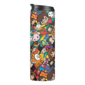 Cartoon Harry Potter Character Toss Pattern Thermosbeker (Geroteerd rechts)