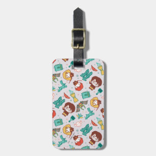Cartoon HARRY POTTER™ Creaters & Spells Patroon Bagagelabel