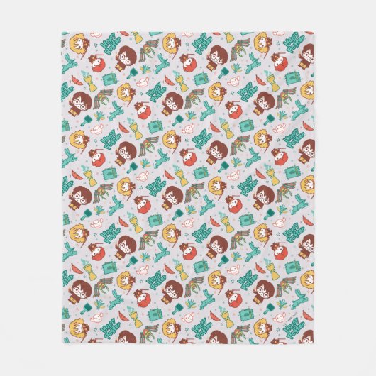 Cartoon HARRY POTTER™ Creaters & Spells Patroon Fleece Deken (Voorkant)