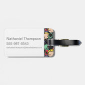 Cartoon Harry Potter Death Eaters Toss Pattern Bagagelabel (Achterkant horizontaal)