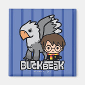 Cartoon Harry Potter en Buckbeak Magneet (Voorkant)