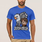 Cartoon Harry Potter en Buckbeak T-shirt (Voorkant)