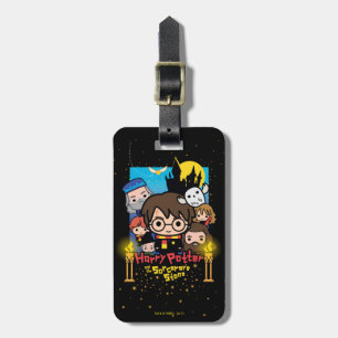 Cartoon Harry Potter en de Sorcerers Stone Bagagelabel