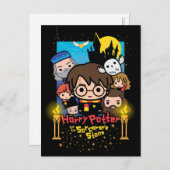 Cartoon Harry Potter en de Sorcerers Stone Briefkaart (Voorkant / Achterkant)