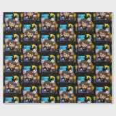 Cartoon Harry Potter en de Sorcerers Stone Cadeaupapier (Vlak)