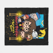 Cartoon Harry Potter en de Sorcerers Stone Fleece Deken (Voorkant (Horizontaal))