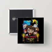 Cartoon Harry Potter en de Sorcerers Stone Vierkante Button 5,1 Cm (Voorkant /achterkant)