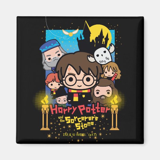 Cartoon Harry Potter en de Steen der Wijzen Magneet (Voorkant)