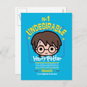 Cartoon Harry Potter Gezocht Poster Grafisch Briefkaart (Voorkant / Achterkant)