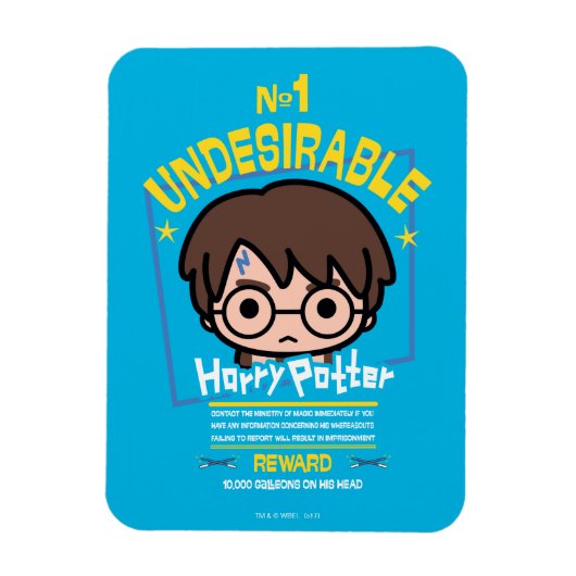 Cartoon Harry Potter Gezocht Poster Grafisch Magneet (Verticaal)