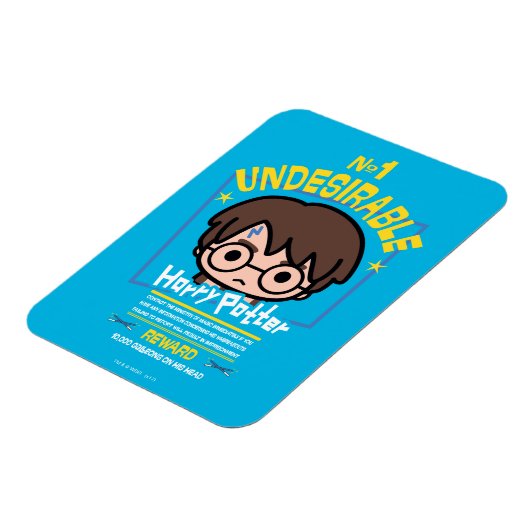 Cartoon Harry Potter Gezocht Poster Grafisch Magneet (Linkerzijde)