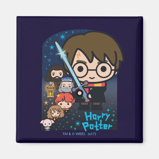 Cartoon Harry Potter Kamer der Geheimen Grafiek Magneet (Voorkant)