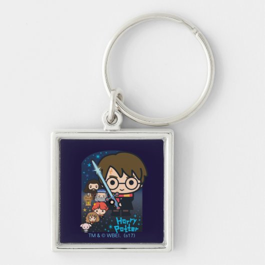 Cartoon Harry Potter Kamer der Geheimen Grafisch Sleutelhanger (Voorkant)