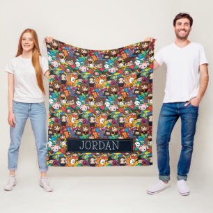 Cartoon Harry Potter Karakter   Voeg je naam toe Fleece Deken