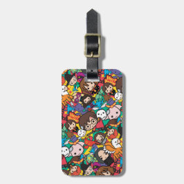Cartoon Harry Potter Karakter Worp Patroon Bagagelabel