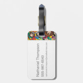 Cartoon Harry Potter Karakter Worp Patroon Bagagelabel (Achterkant verticaal)