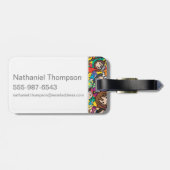 Cartoon Harry Potter Karakter Worp Patroon Bagagelabel (Achterkant horizontaal)