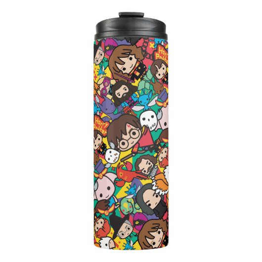 Cartoon Harry Potter Karakter Worp Patroon Thermosbeker (Voorkant)