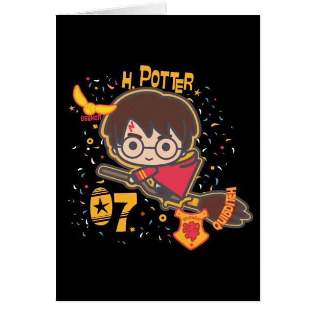 Cartoon Harry Potter Quidditch Seeker (Voorkant)