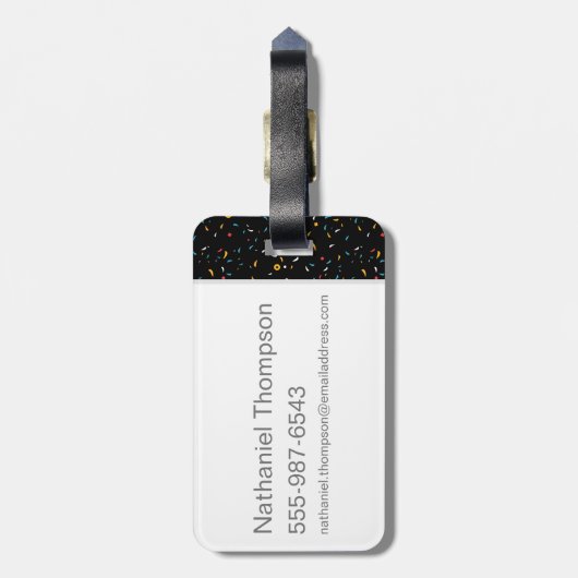 Cartoon Harry Potter Quidditch Seeker Bagagelabel (Achterkant verticaal)