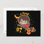 Cartoon Harry Potter Quidditch Seeker Briefkaart (Voorkant / Achterkant)