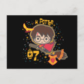 Cartoon Harry Potter Quidditch Seeker Briefkaart (Voorkant)