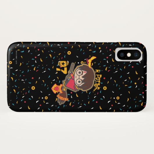 Cartoon Harry Potter Quidditch Seeker Case-Mate iPhone Case (Achterkant (horizontaal))