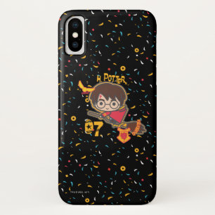 Cartoon Harry Potter Quidditch Seeker iPhone X Hoesje