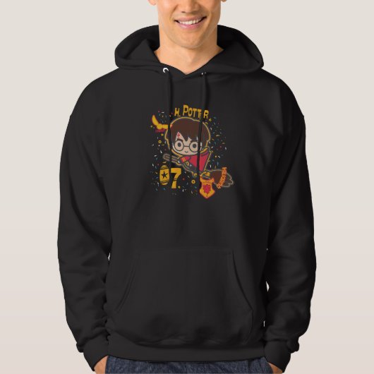 Cartoon Harry Potter Quidditch Seeker Hoodie (Voorkant)