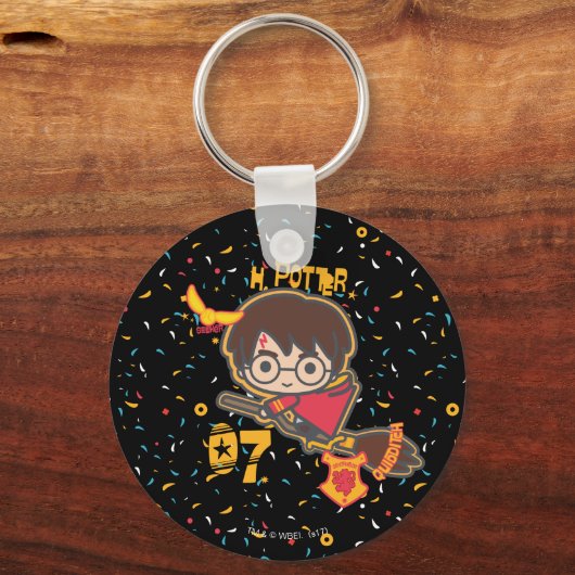 Cartoon Harry Potter Quidditch Seeker Sleutelhanger (Voorkant)
