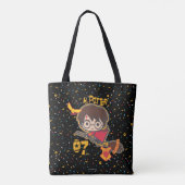 Cartoon Harry Potter Quidditch Seeker Tote Bag (Achterkant)