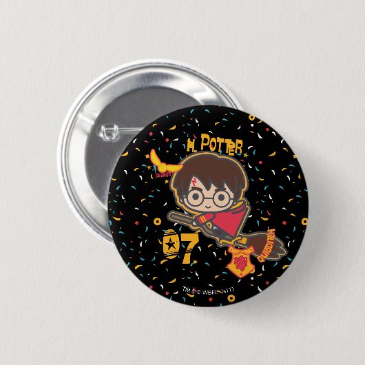 Cartoon Harry Potter Quidditch Zoeker Ronde Button 5,7 Cm (Voorkant /achterkant)