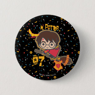 Cartoon Harry Potter Quidditch Zoeker Ronde Button 5,7 Cm