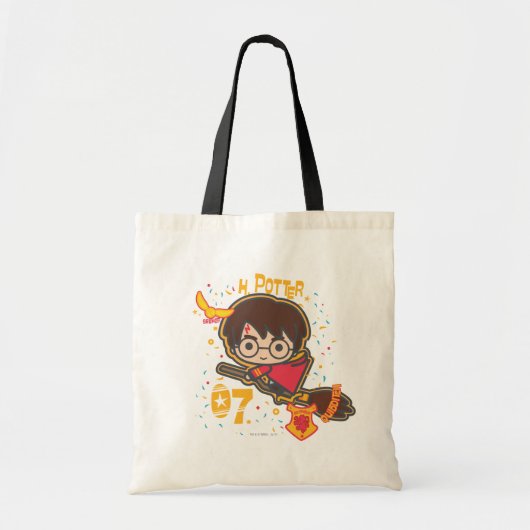 Cartoon Harry Potter Quidditch Zoeker Tote Bag (Voorkant)