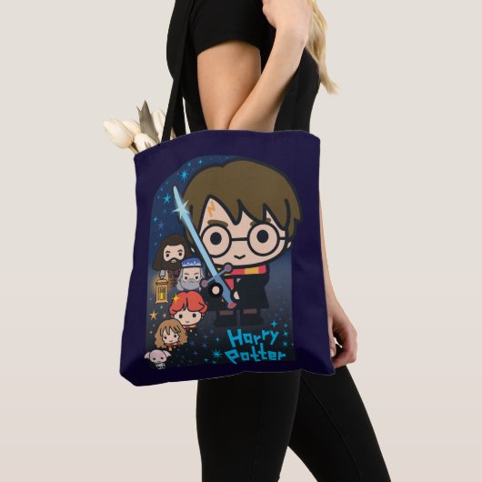 Cartoon Harry Potter Tote Bag (Dichtbij)
