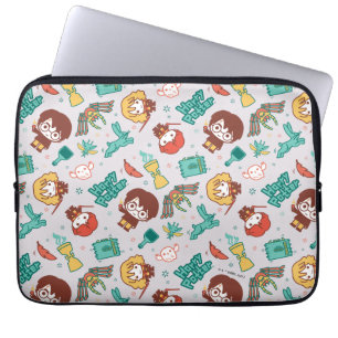 Cartoon HARRY POTTER™ Wezens & Spreuken Patroon Laptop Sleeve