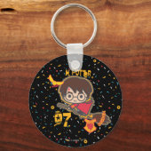 Cartoon Harry Potter Zwerkbal Zoeker Sleutelhanger (Voorkant)