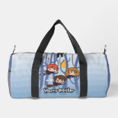 Cartoon Harry, Ron en Hermione vliegen in Bos Plunjezak (Achterkant)