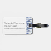 Cartoon Harry, Ron en Hermione vliegen in Bossen Bagagelabel (Achterkant horizontaal)