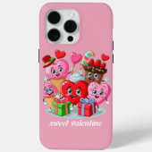 Cartoon hart & lieve vrienden Valentijnsdag Case-Mate iPhone Case (Achterkant)