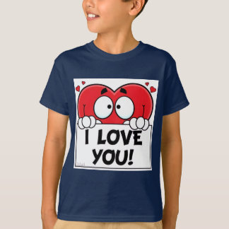 Cartoon hart t-shirt