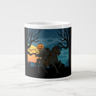 cartoon Headless Horseman Halloween / Herfst Grote Koffiekop
