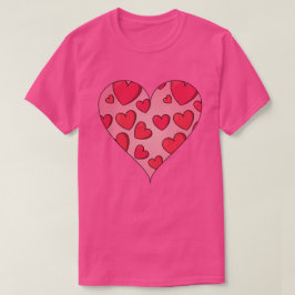 Cartoon Heart Valentijns T-Shirt