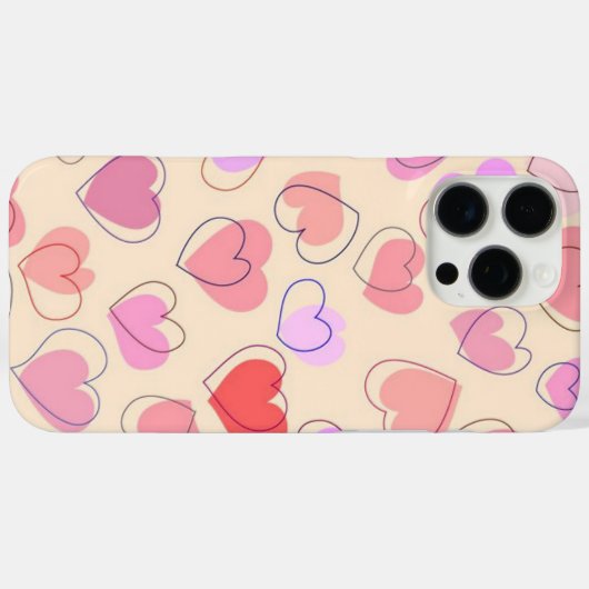 Cartoon Hearts Case-Mate iPhone Case (Achterkant (horizontaal))
