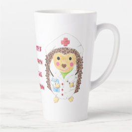 Cartoon Hedgehog Nurse Magic Potion Latte Mok
