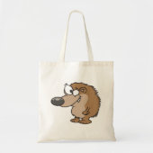 Cartoon Hedgel Brown Animal Canvas tas (Voorkant)